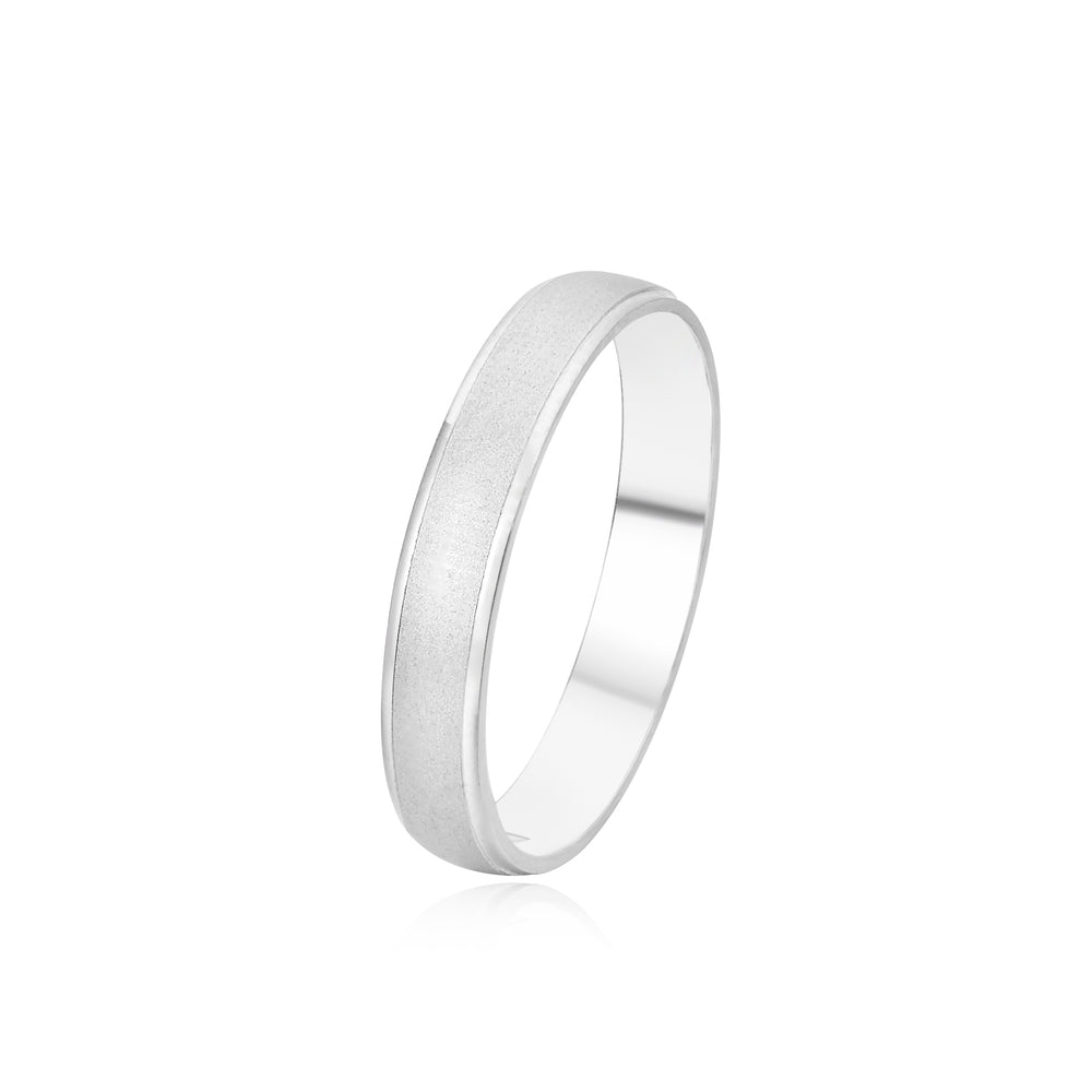 SANDBLASTED BAND RING (4MM)