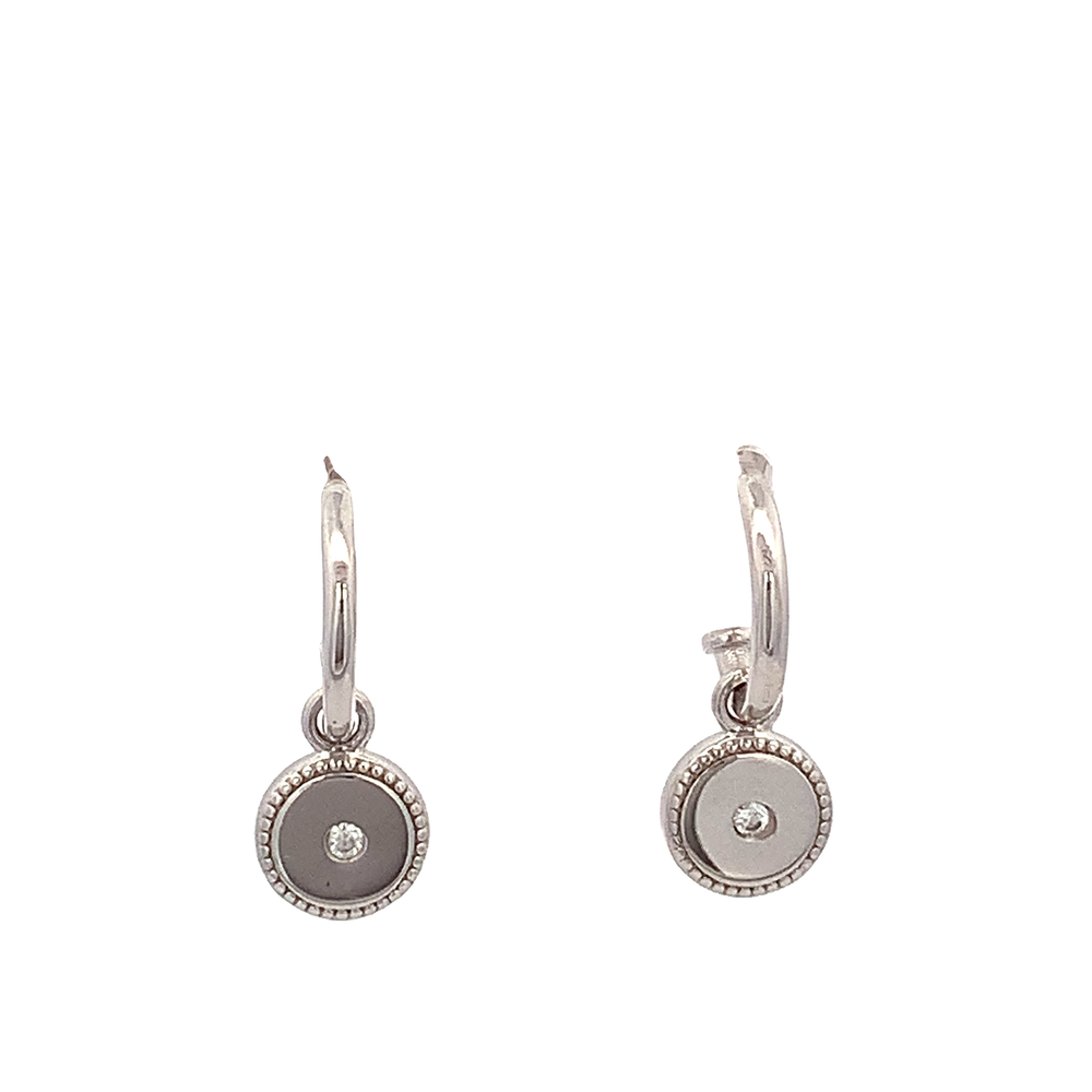 Cleo 925 Sterling Silver Stud Dangling Earrings | SilverWorks