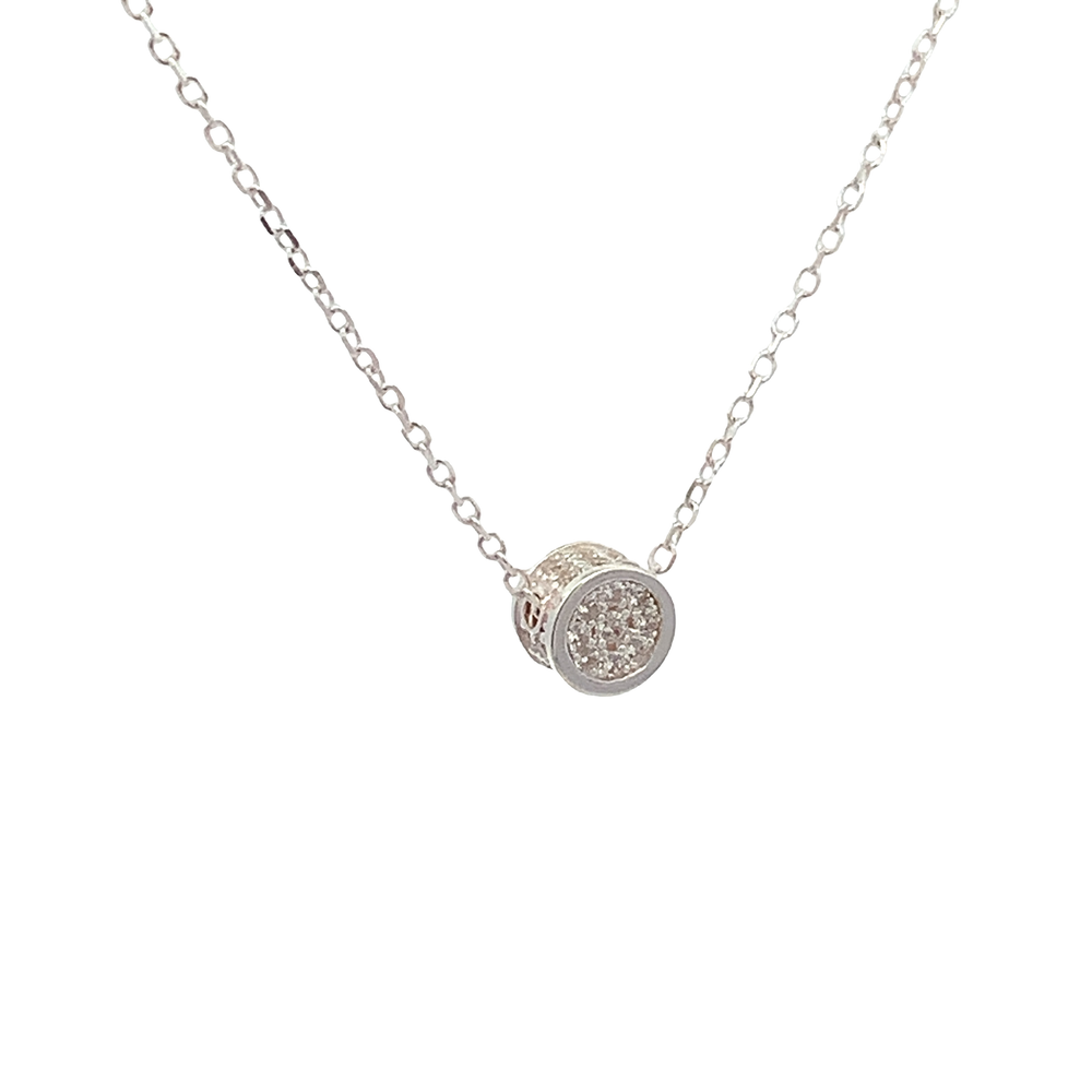 
                      
                        Harmonious Silver Pave Necklace
                      
                    