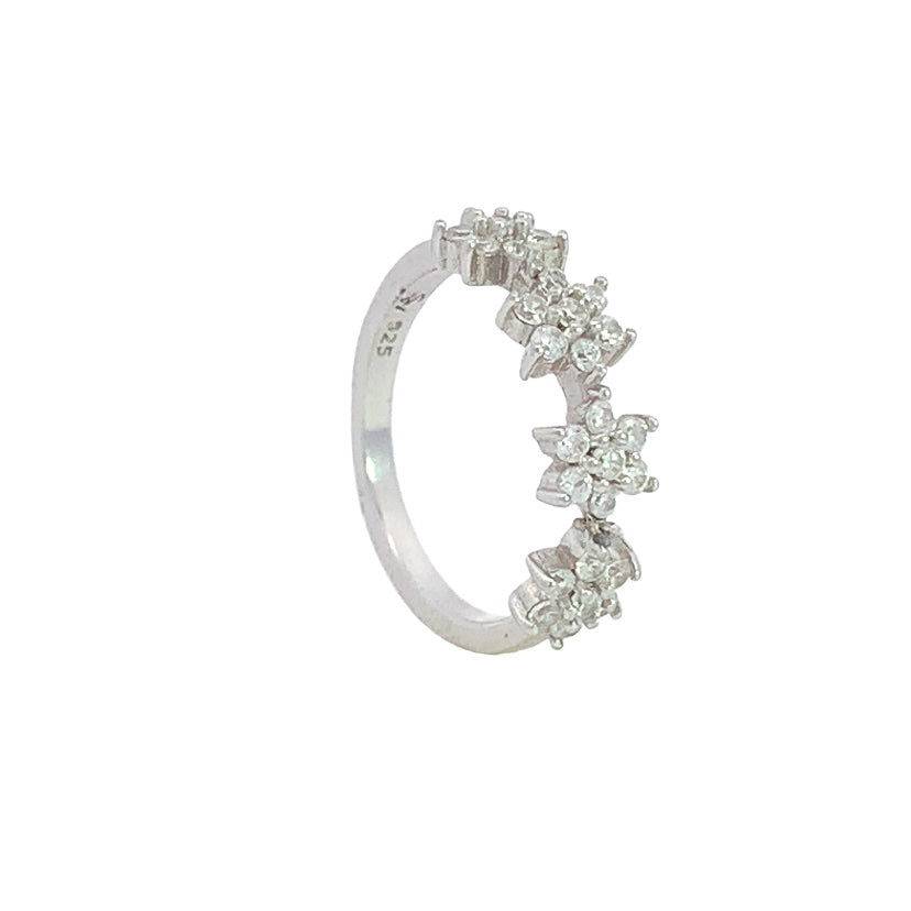 Astrea Flower 925 Sterling Silver Promise Ring | SilverWorks