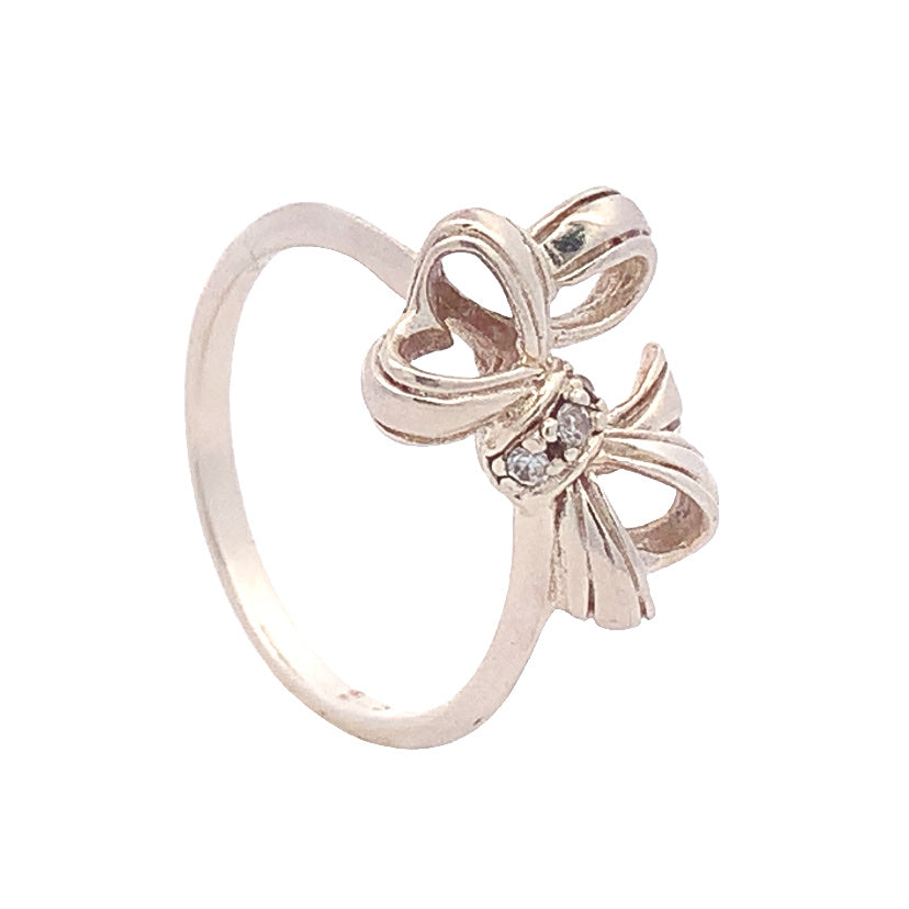 Lila Ribbon 925 Sterling Silver Ring | SilverWorks