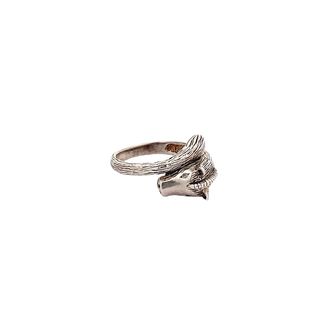 
                      
                        Khan Horse 925 Sterling Silver Open Ring | SilverWorks
                      
                    