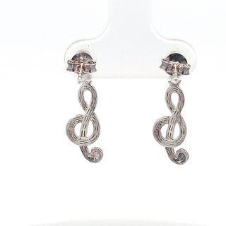 
                      
                        Emma Musical Note 925 Sterling Silver Stud Drop Earrings | SilverWorks
                      
                    