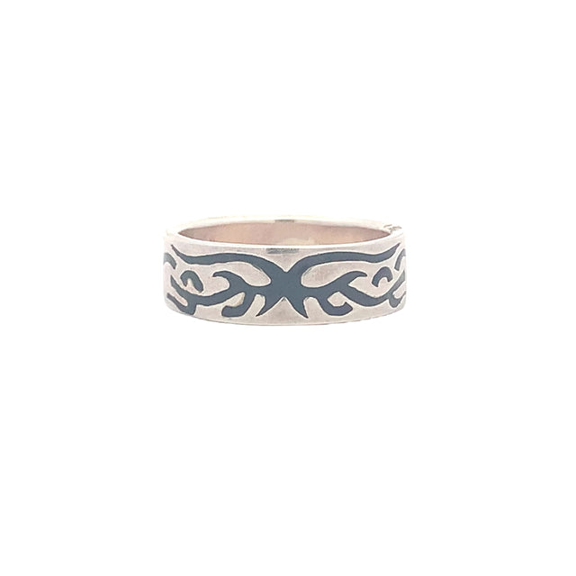 Enamel Tribal Design Ring 4.7G Unisex R50368