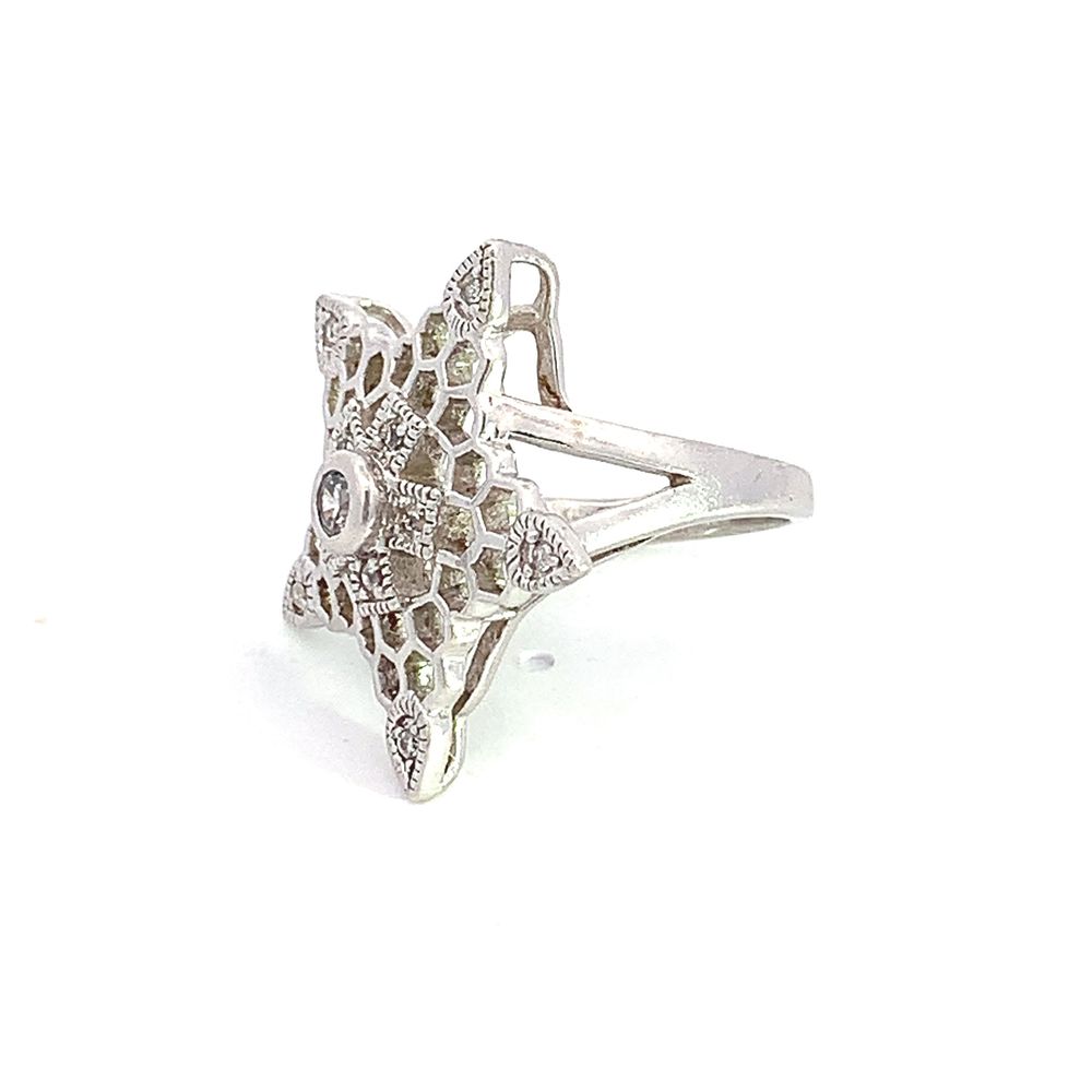 
                      
                        Peppermint Star 925 Sterling Silver Ring | SilverWorks
                      
                    