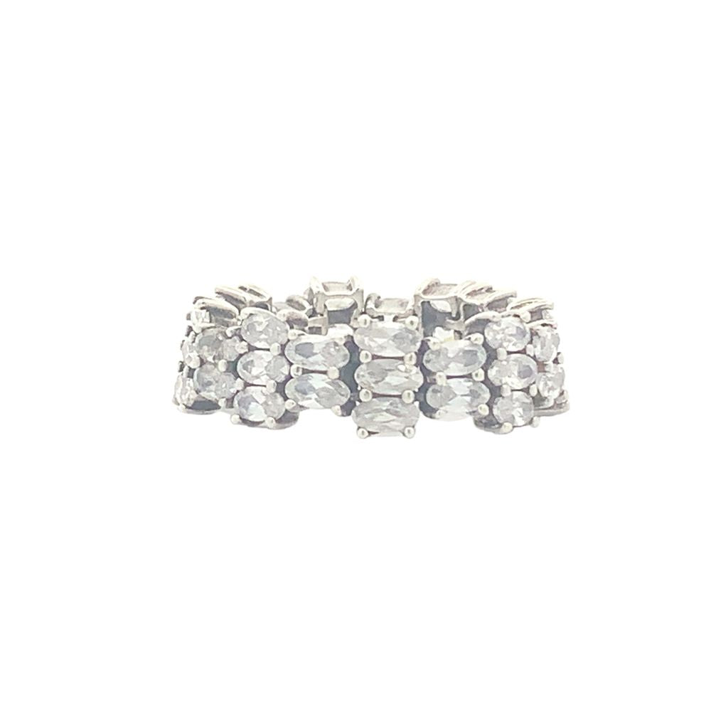 Elaine 925 Sterling Silver Eternity Band Ring | SilverWorks