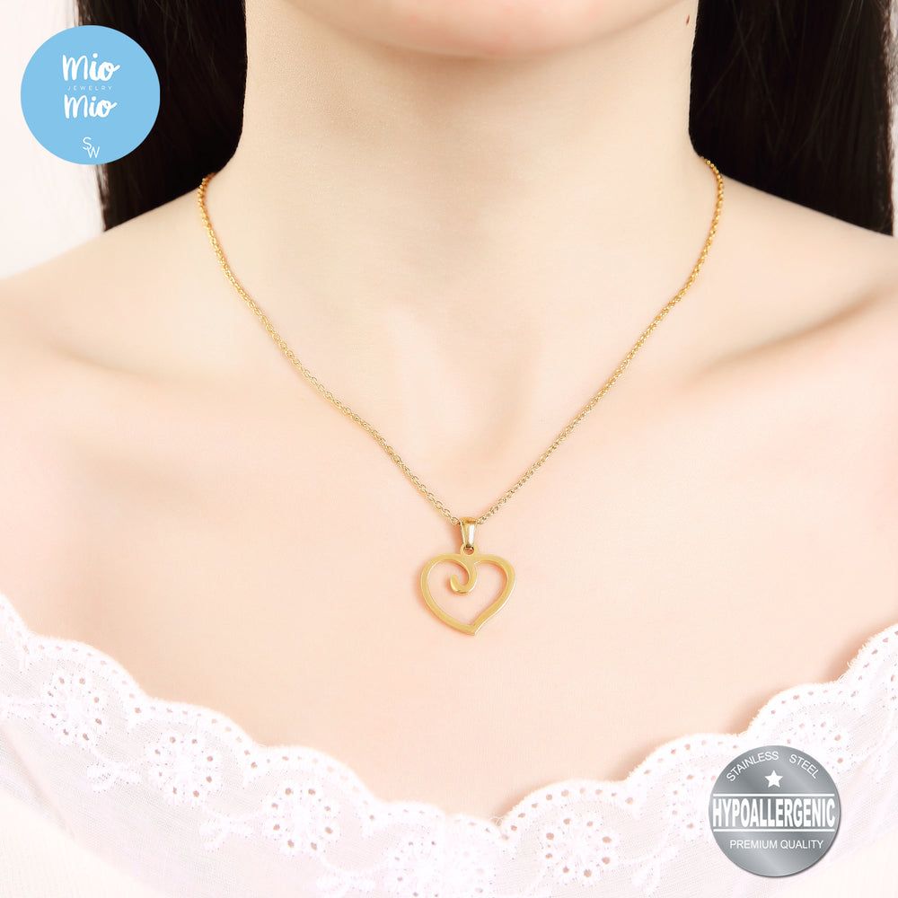 
                      
                        Mio Mio by Silverworks Swirl Heart Earrings and Necklace Set
                      
                    