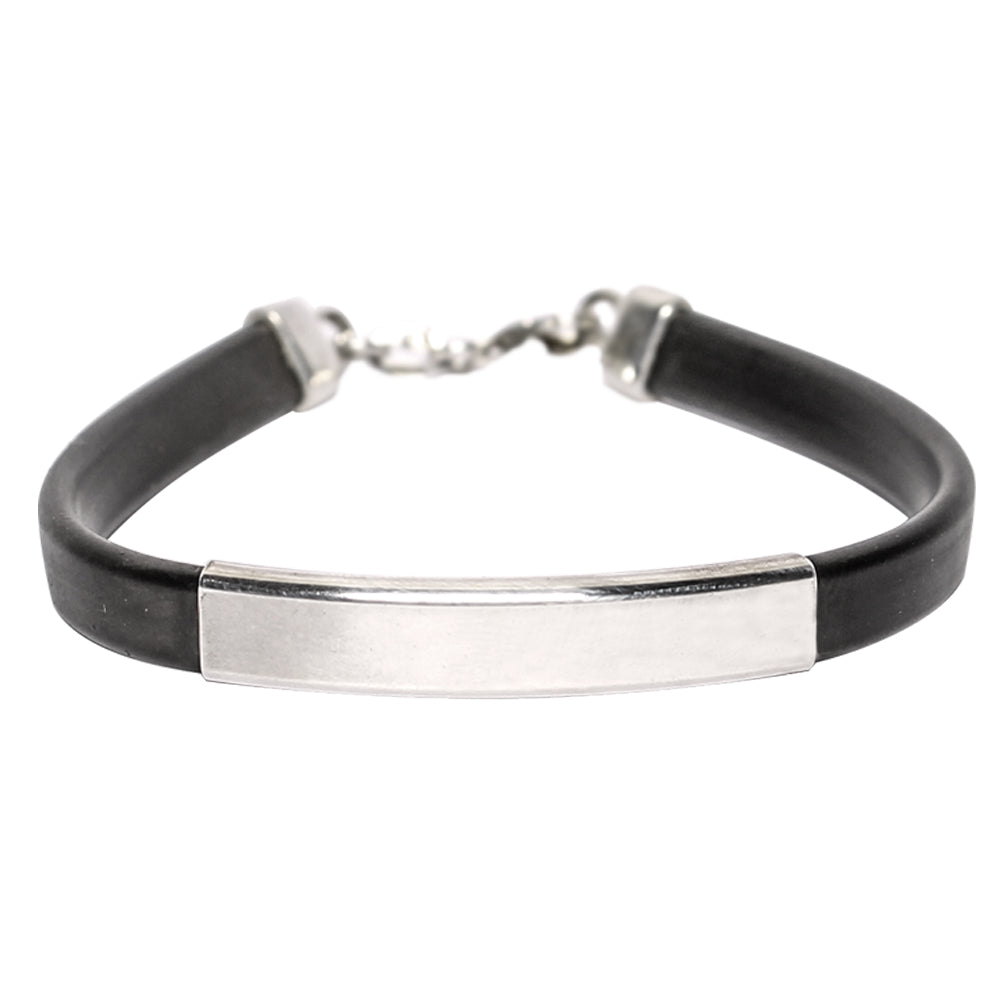 B1698LEATHER ID BRACELET FOR LADIES