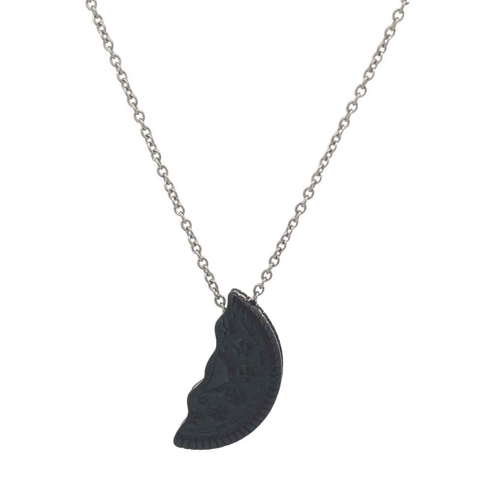 Mio Mio by Silverworks Half Cookie Rolo Chain Necklace