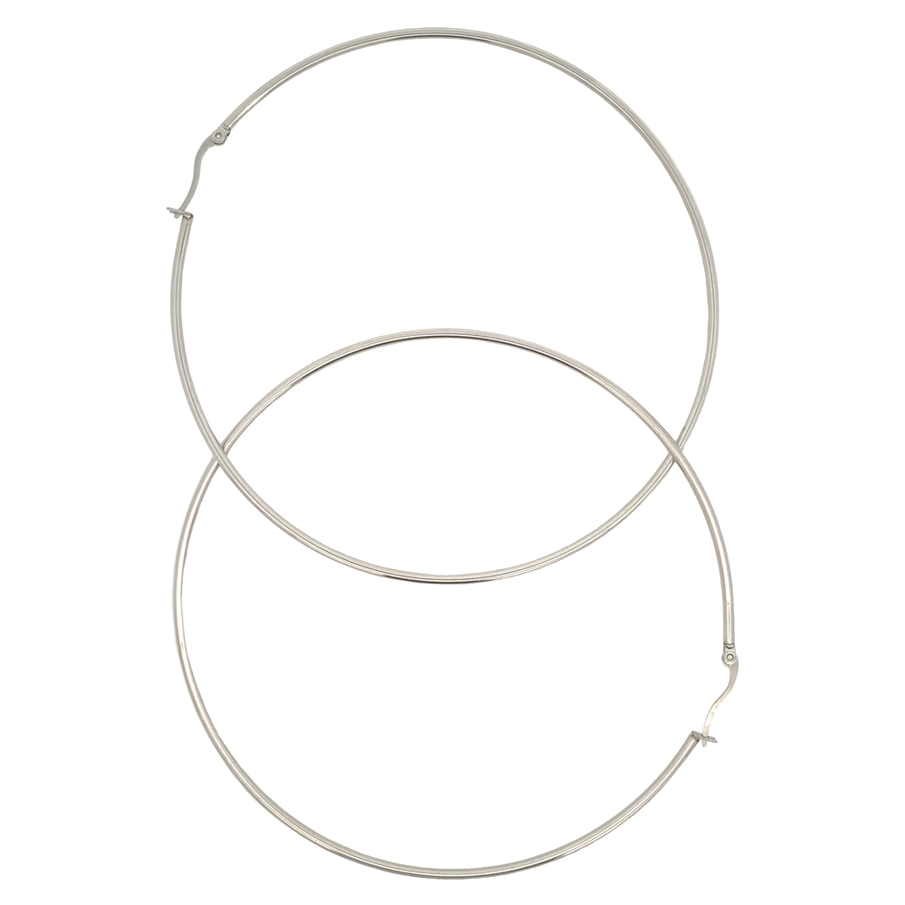 
                      
                        Cordelia Stainless Steel Hoop Earrings | SilverWorks
                      
                    