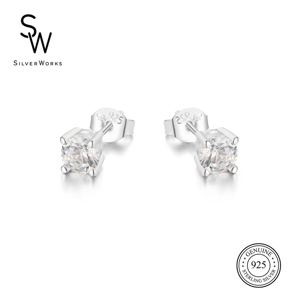 Arabelle 925 Sterling Silver Stud Earrings | SilverWorks