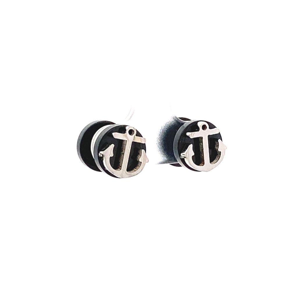 
                      
                        Anchor Faux Tunnel Stainless Steel Stud Earrings | SilverWorks
                      
                    