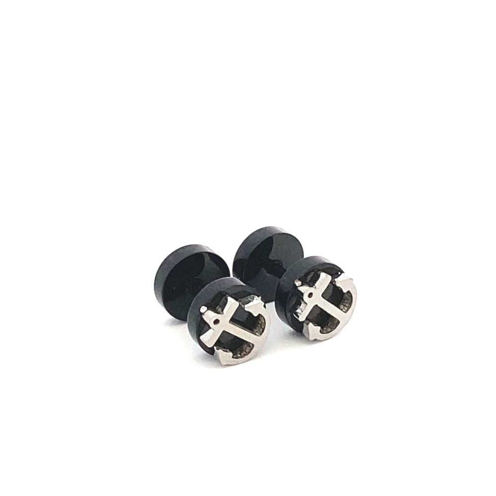 
                      
                        Anchor Faux Tunnel Stainless Steel Stud Earrings | SilverWorks
                      
                    