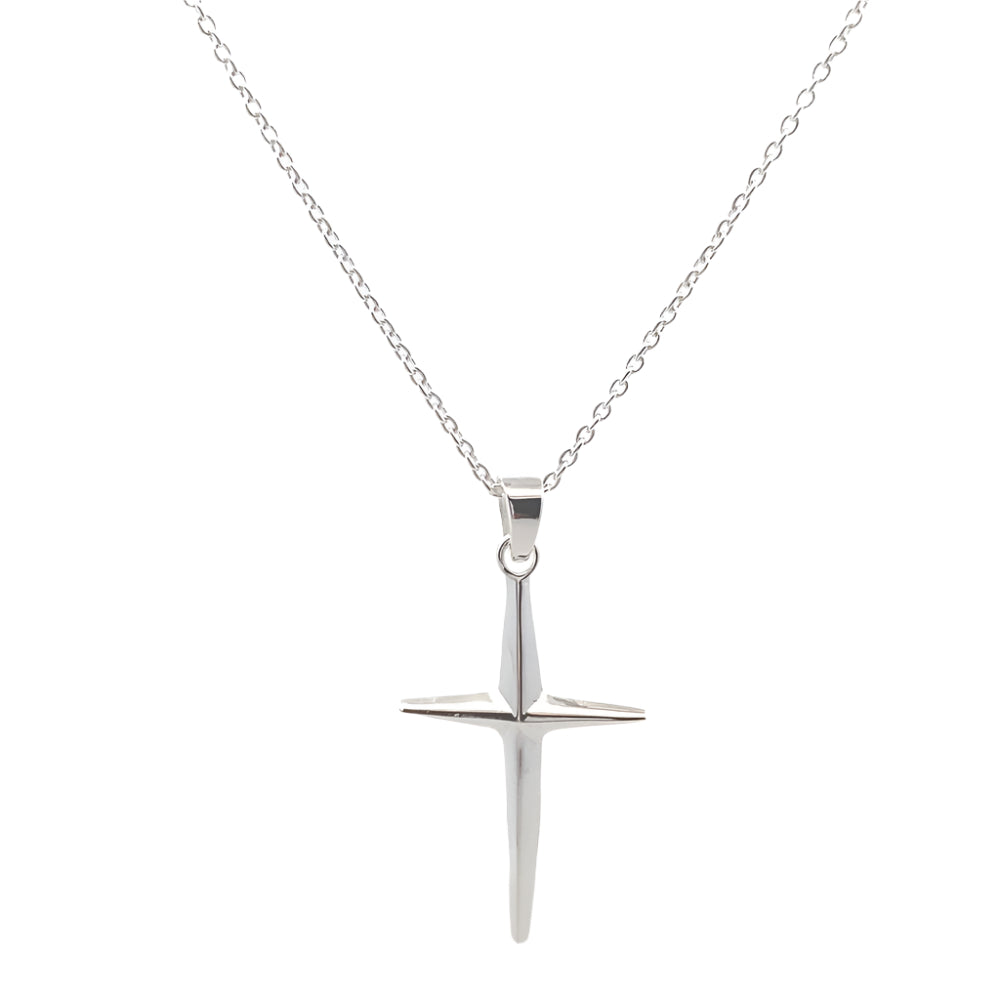 Jesse Cross 925 Sterling Silver Pendant Necklace | SilverWorks