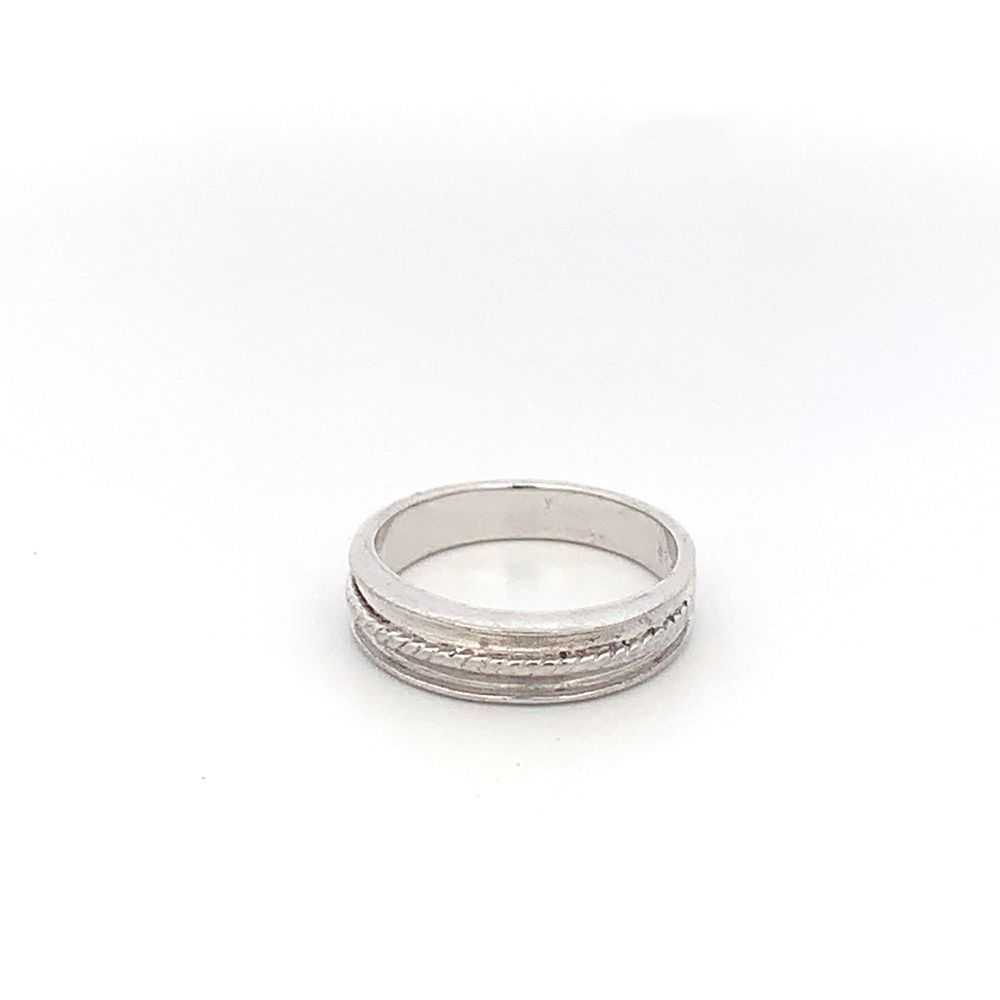 
                      
                        Dean Sandblasted 925 Sterling Silver Wedding Band Ring | SilverWorks
                      
                    