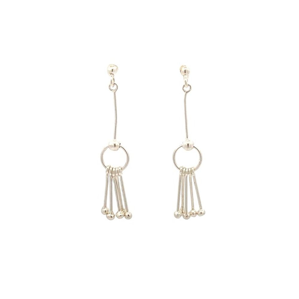 
                      
                        Fara Beads 925 Sterling Silver Stud Drop Earrings | SilverWorks
                      
                    