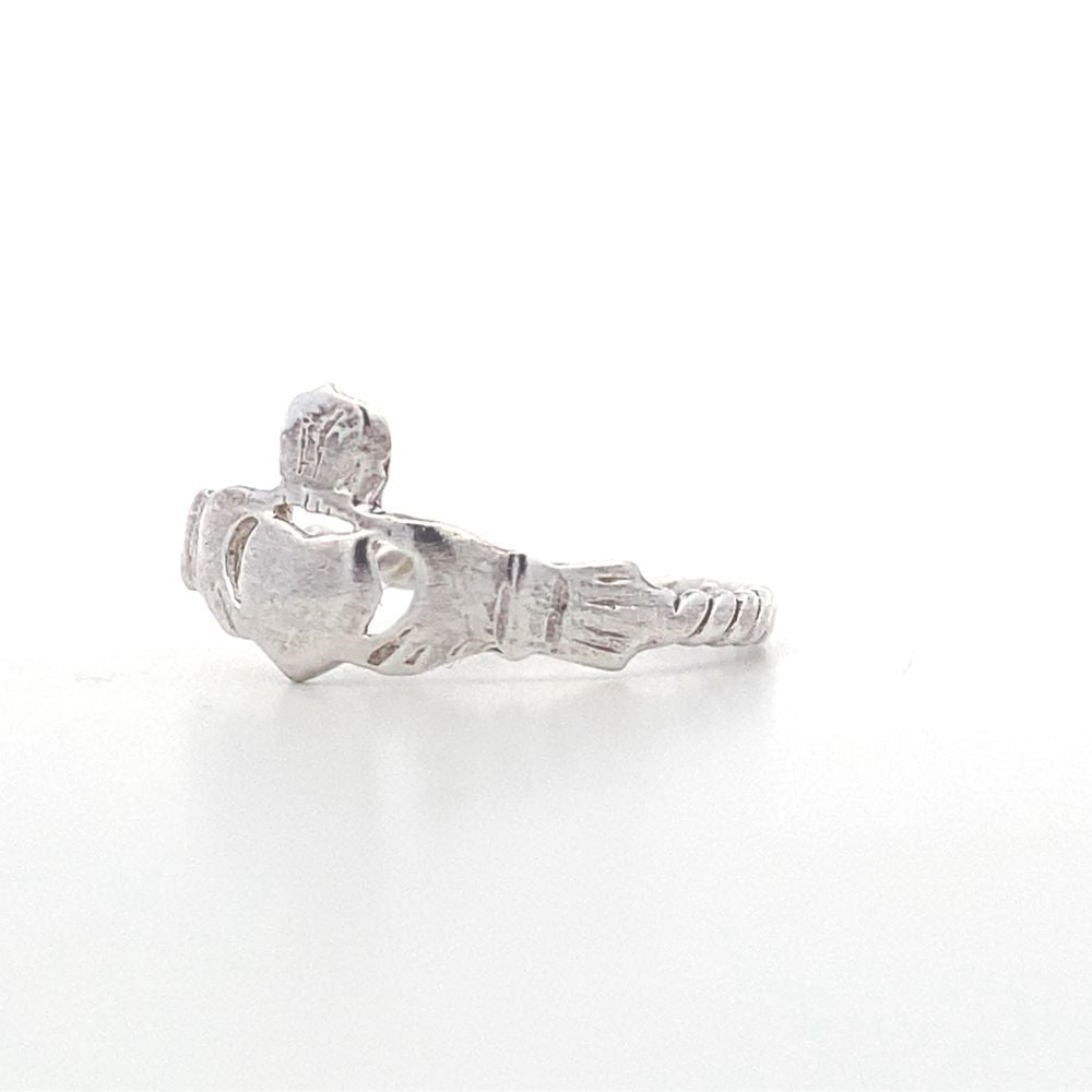 Nolan Claddagh 925 Sterling Silver Crown Ring | SilverWorks