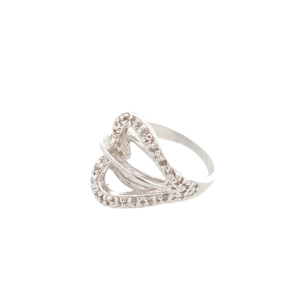 Cora Heart 925 Sterling Silver Ring | SilverWorks