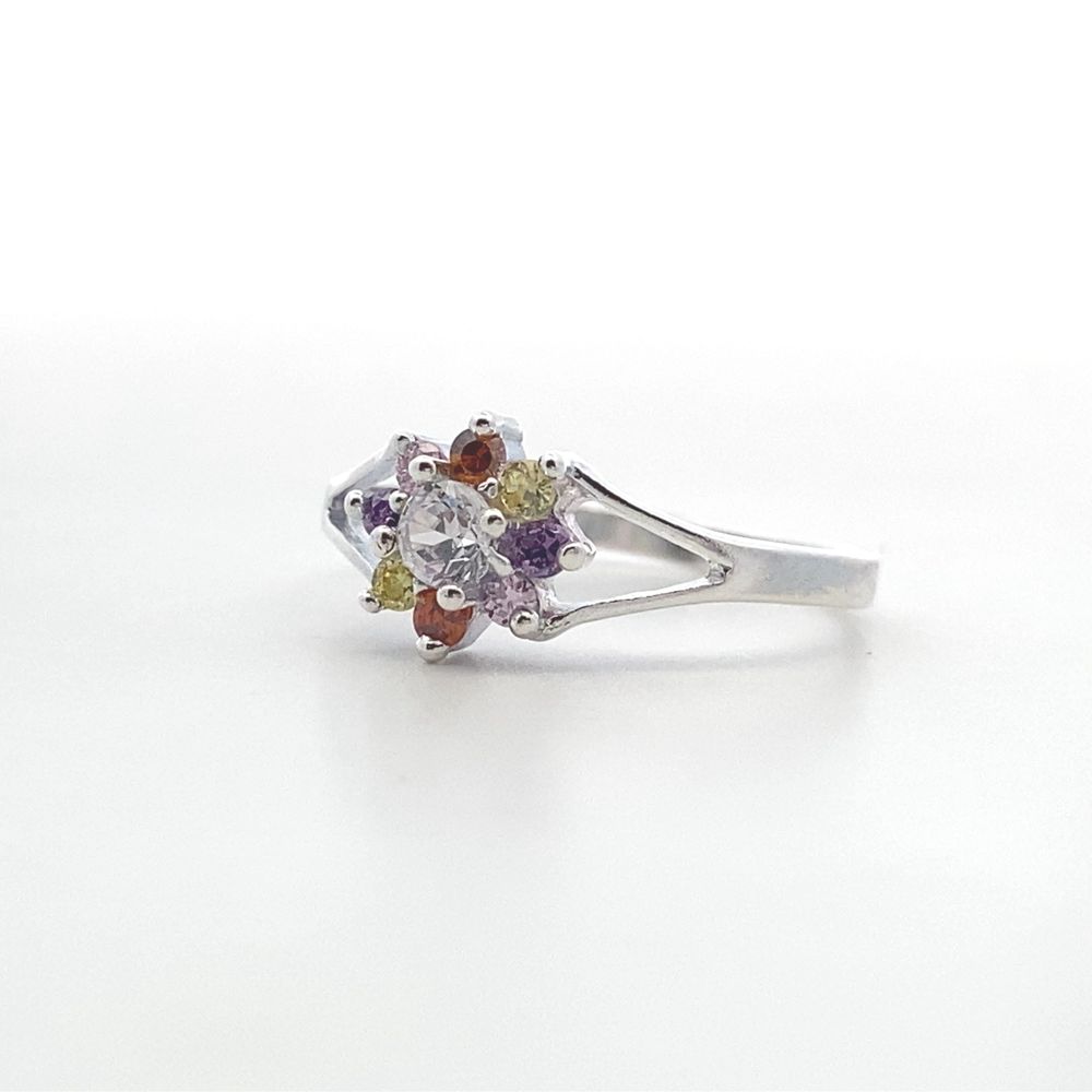 
                      
                        Dahlia Rositas Multicolor 925 Sterling Silver Promise Ring | SilverWorks
                      
                    