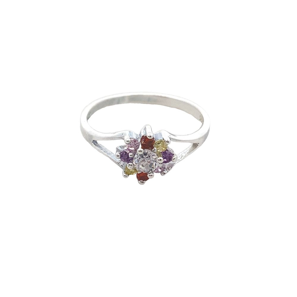 Dahlia Rositas Multicolor 925 Sterling Silver Promise Ring | SilverWorks