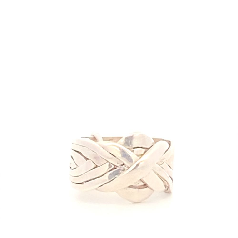 
                      
                        Ollie 8-Band Puzzle 925 Sterling Silver Ring | SilverWorks
                      
                    