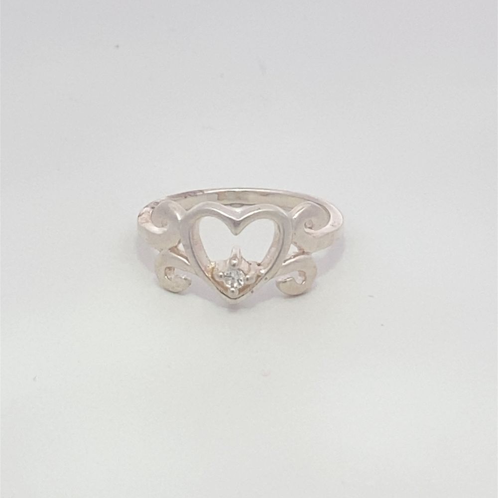 Emilia Heart 925 Sterling Silver Promise Ring | SilverWorks