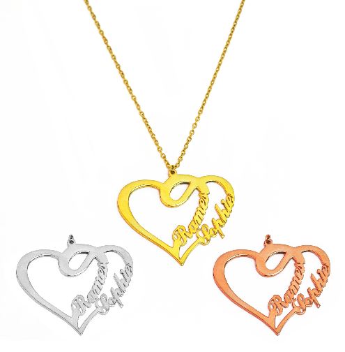 
                      
                        E2-X SS HEART DOUBLE NAME NECKLACE
                      
                    