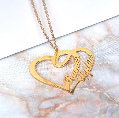 
                      
                        E2-X SS HEART DOUBLE NAME NECKLACE
                      
                    