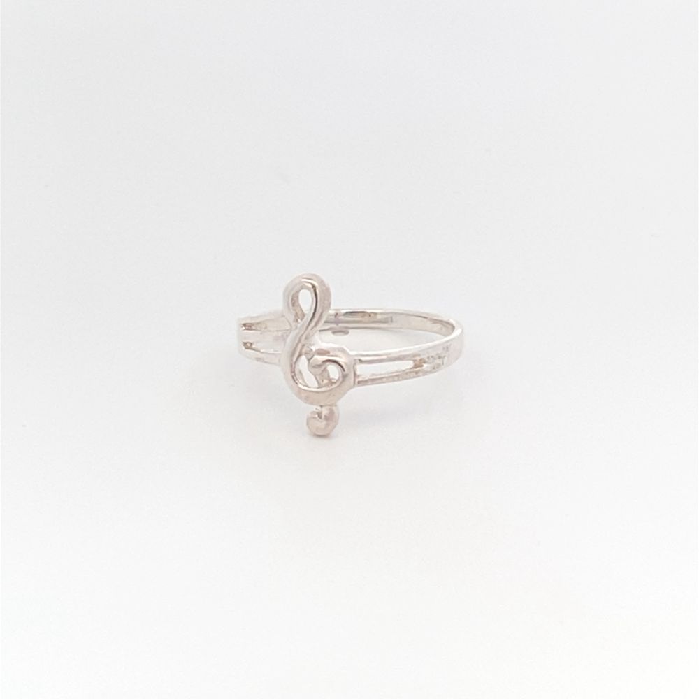 R604365 PLAIN GCLEF RING 2G