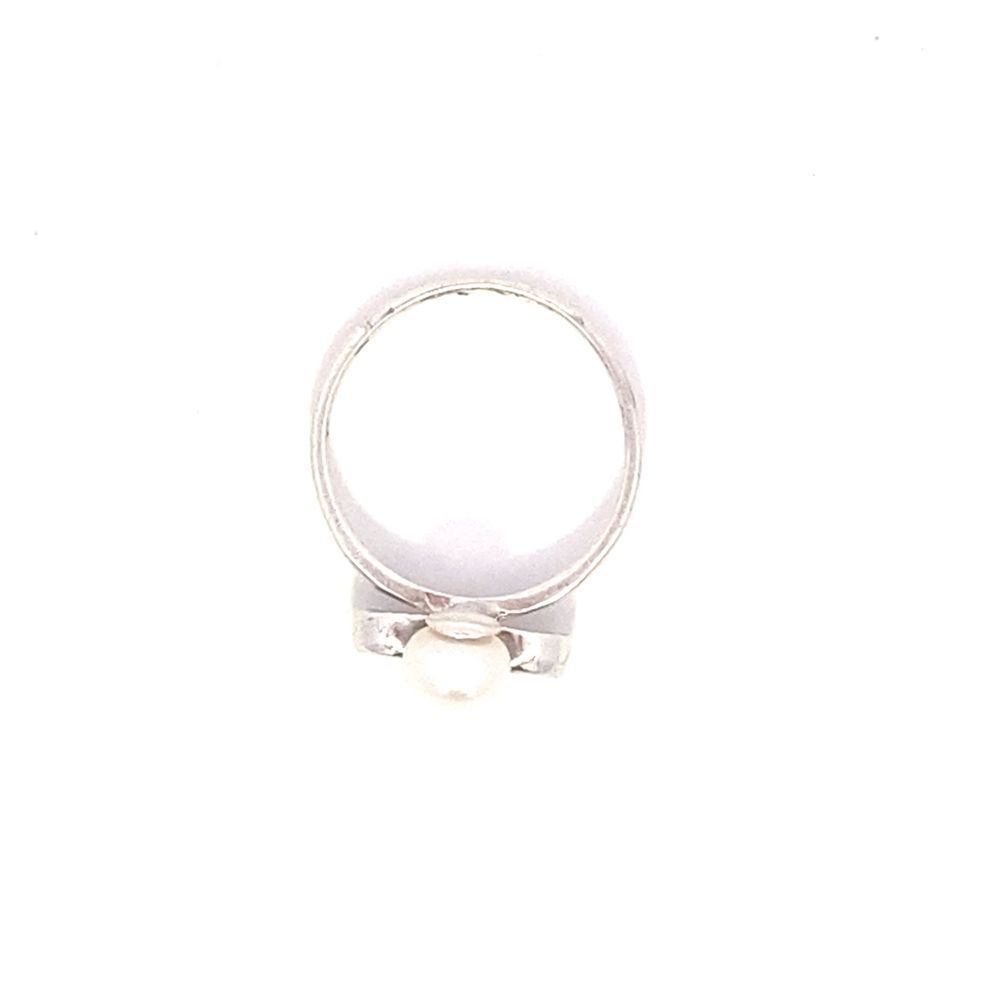 Pathy Pearl Infinity 925 Sterling Silver Promise Ring | SilverWorks