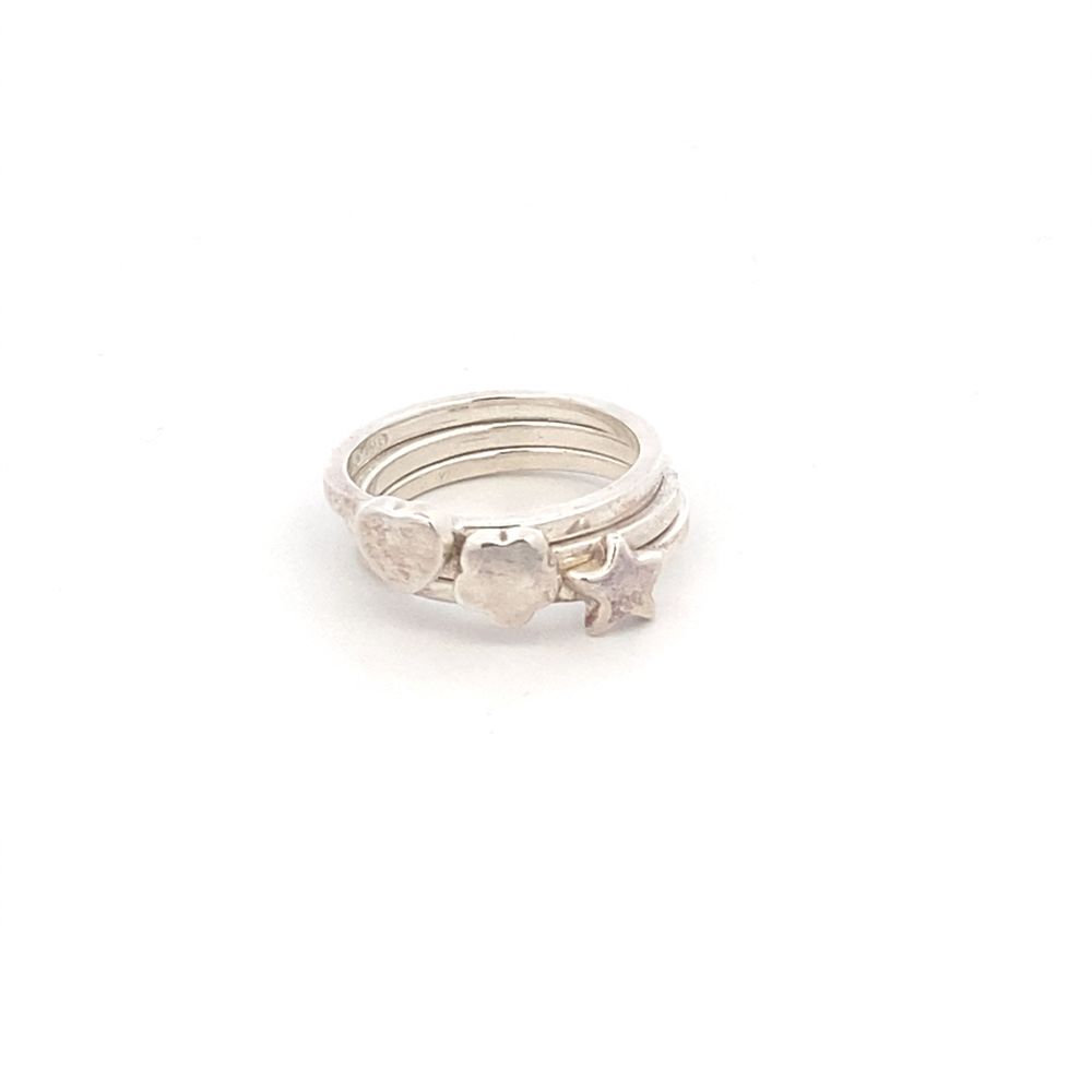 
                      
                        Shary Stackable 925 Sterling Silver Ring Set | SilverWorks
                      
                    