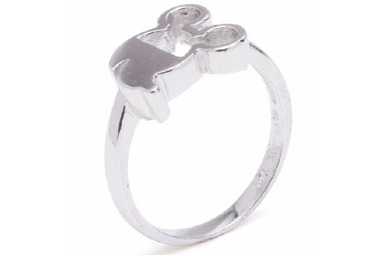 Mickey Mouse 925 Sterling Silver Ring | SilverWorks