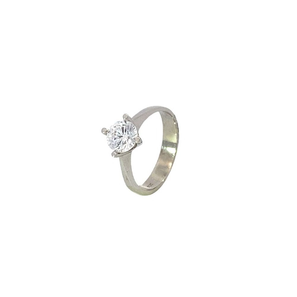 R65507 BIG BARE 4PRONG RND SWAROVSKI RING