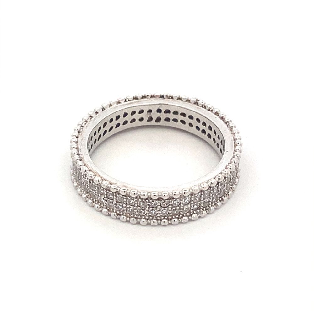 Gail 925 Sterling Silver Eternity Band Ring | SilverWorks