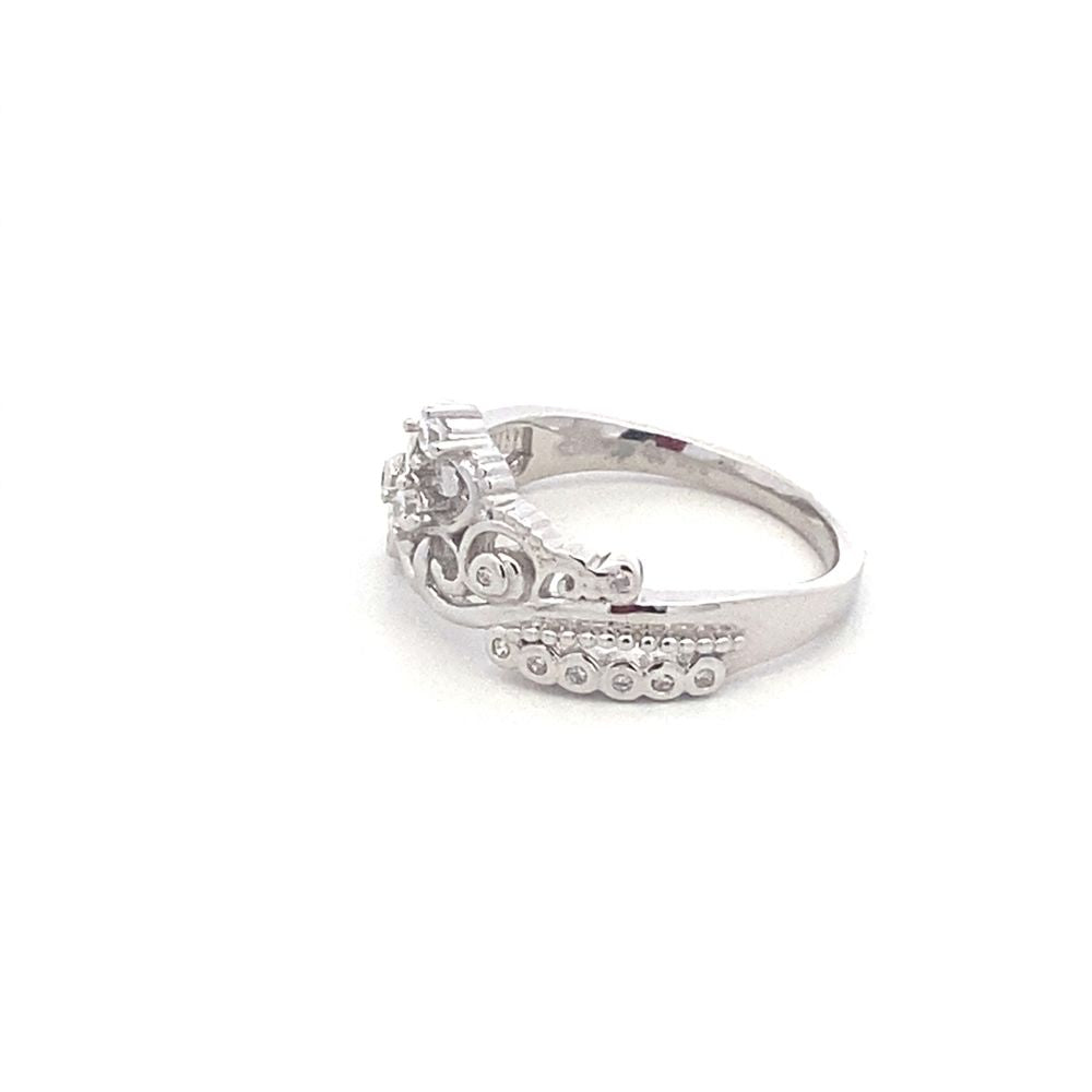 Cinderella 925 Sterling Silver Crown Ring | SilverWorks