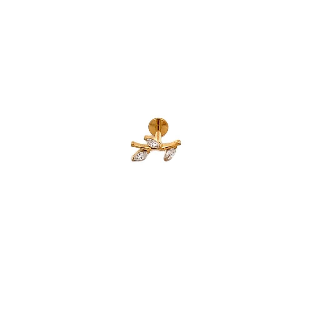 Mariah Gold Plated Labret Earring