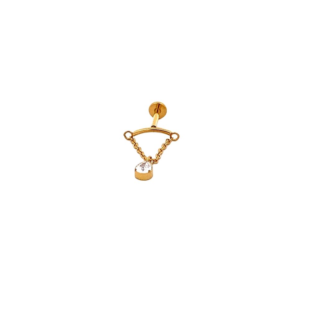 Macy Gold Plated Labret Earring