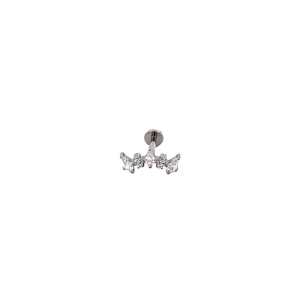 Michelle Silver Labret Earring