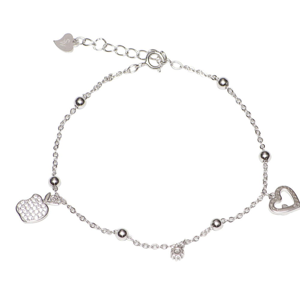 Adelaida 925 Sterling Silver Charm Bracelet | SilverWorks