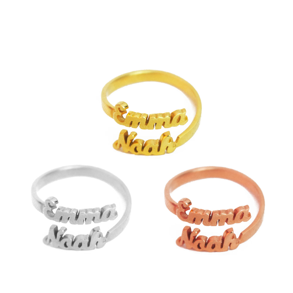 
                      
                        Double Name Script Ring PR5-X / PR5
                      
                    