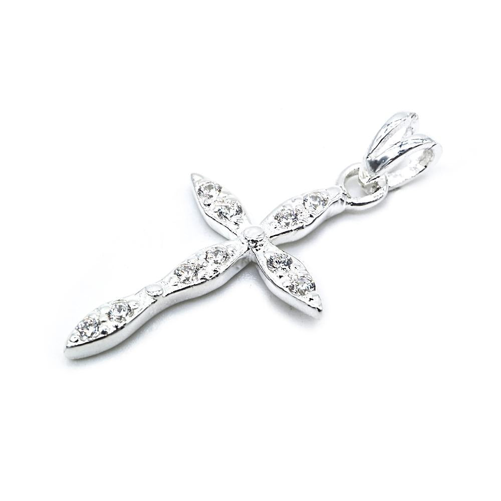 Marquise Cross with Zirconia 925 Sterling Silver Pendant Philippines | Silverworks