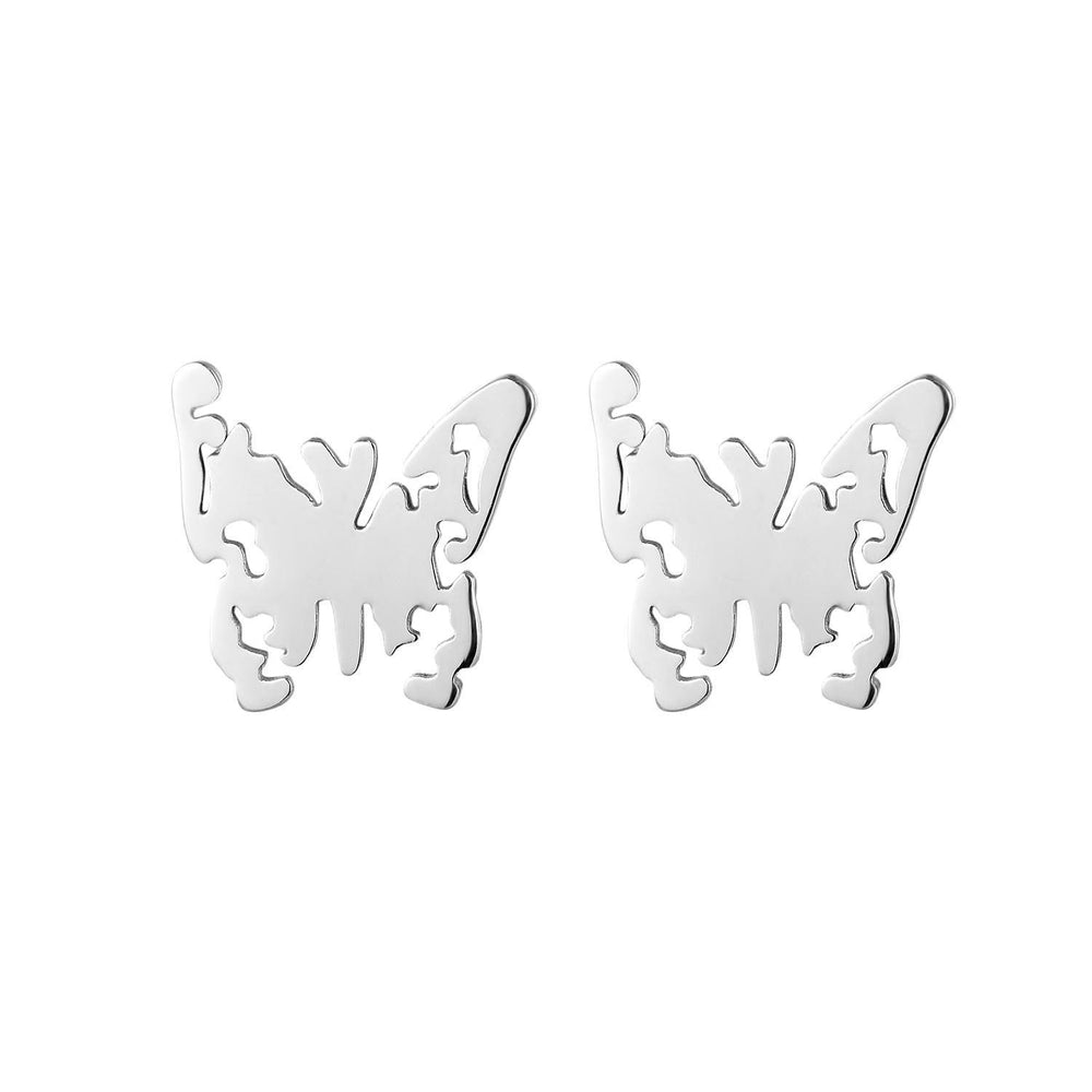 Butterfly, Fox and Spider Stainless Steel Stud Earrings | SilverWorks