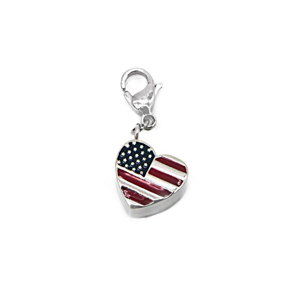 Puff Heart USA Stainless Steel Hypoallergenic Charm Philippines | Silverworks