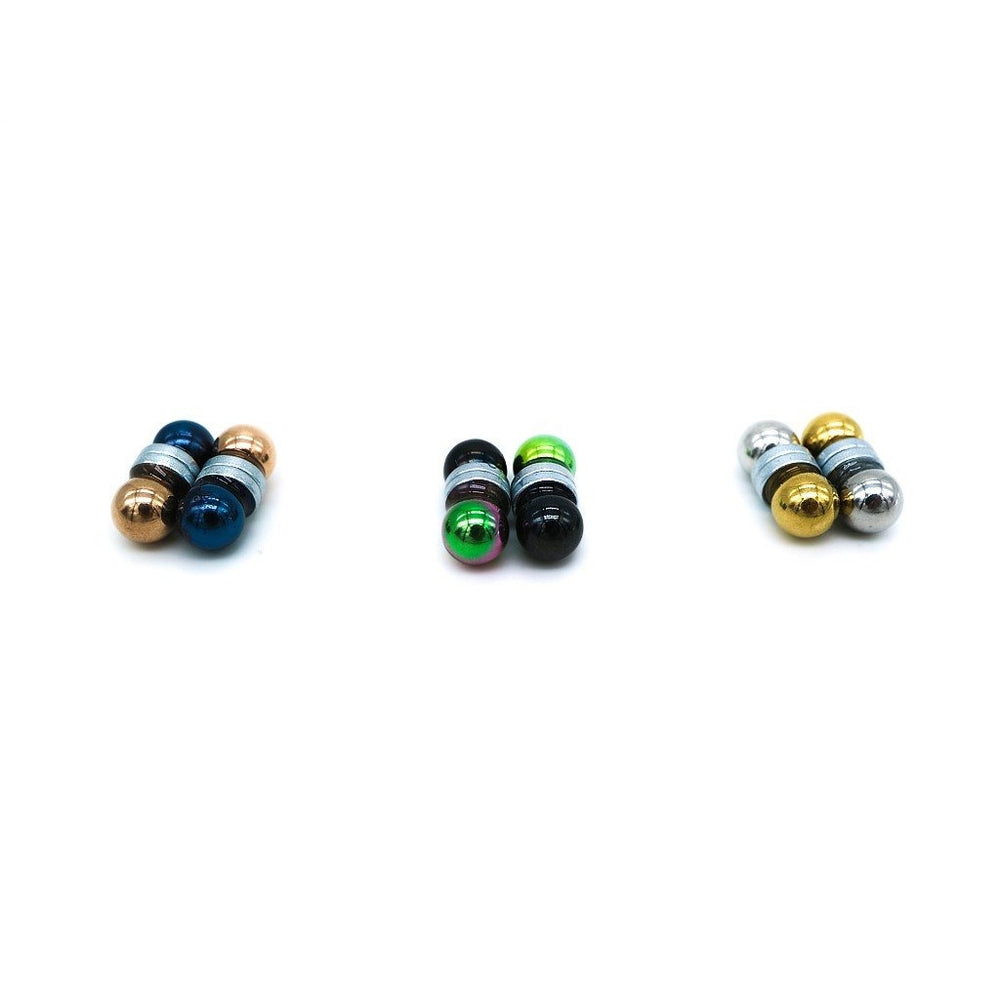 Rennie Multicolored Magnetic Stainless Steel Stud Earrings Set | Silverworks