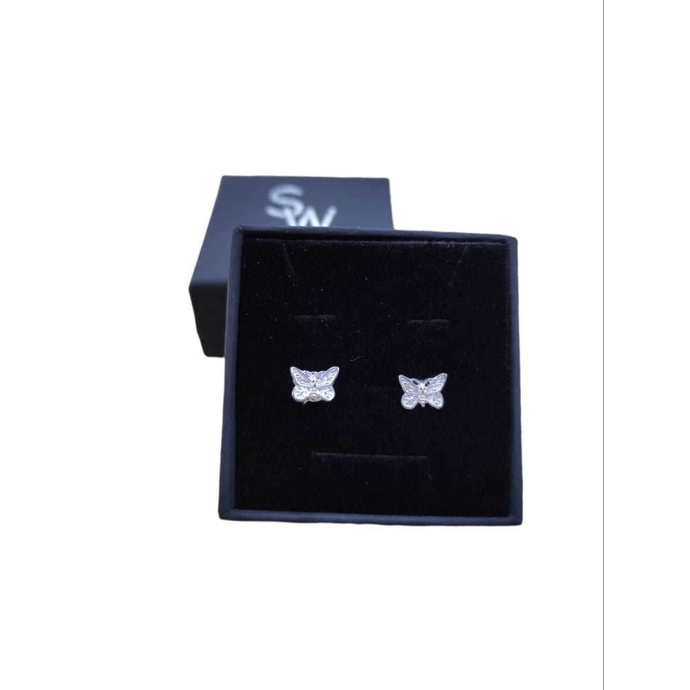 Bailey Mini Butterfly 925 Sterling Silver Stud Earrings