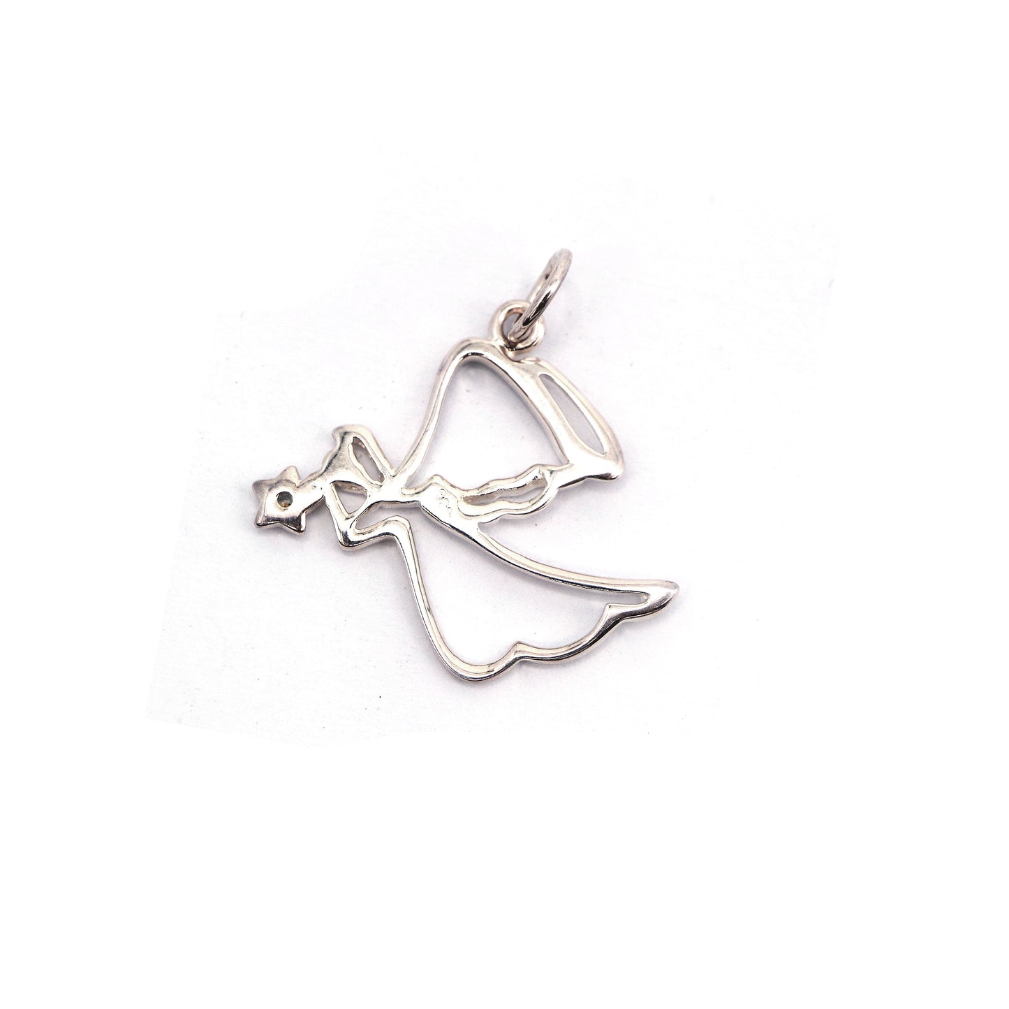 Open Angel with Free Cable Chain 925 Sterling Silver Pendant Philippines | Silverworks