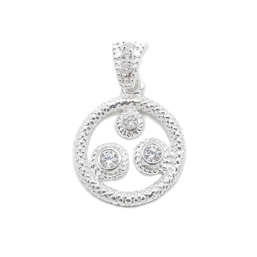 Alanna Snake Sketch Halo with Round Cubic Zirconia 925 Sterling Silver Charm and Pendant  Philippines | Silverworks