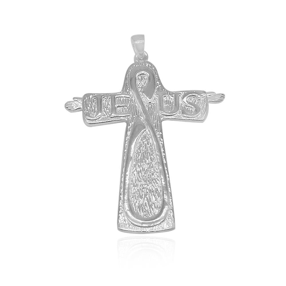 Renly Jesus Cross 925 Sterling Silver Pendant | Silverworks