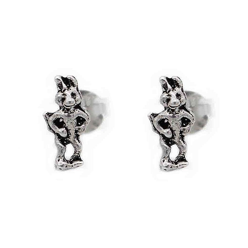 Mylah Standing Rabbit 925 Sterling Silver Stud Earrings | SilverWorks