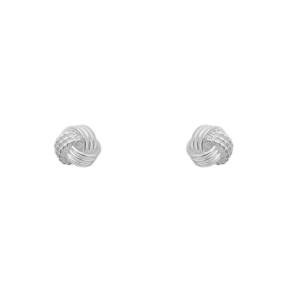 Neive Knot 925 Sterling Silver Stud Earrings Philippines | Silverworks